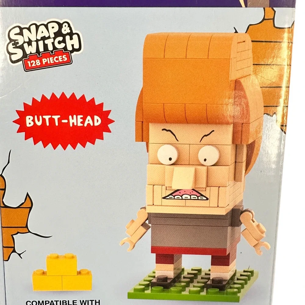 Beavis and Butt-Head Snap & Switch Build Set Lot of 2 Well Played Toys MTV New